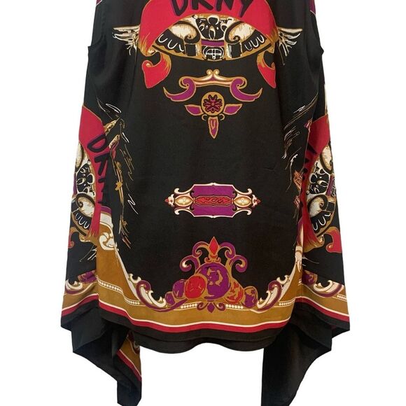 DKNY Sleeves Scarf Cozy Vest Multi-color XSmall Small - Picture 7 of 10
